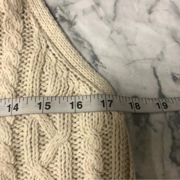 Aeropostale Cream Cable Knit Sweater NWT - Picture 4 of 5